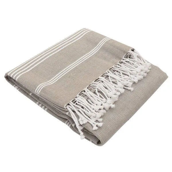 Karawan authentic Karawan authentic Hamamtuch Bio-Baumwolle Hammam, Taupe, – Produktbild 4 von 4