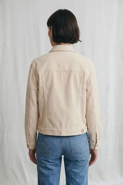 Jyoti - Fair Works Jyoti - Fair Works Baumwollcord Jacke Nariyal, Beige, – Produktbild 3 von 4