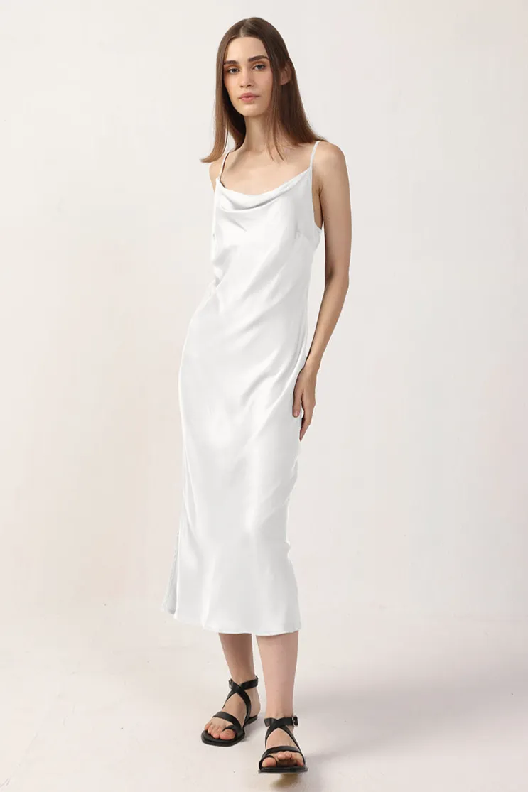 Neu Nomads Neu Nomads Damen vegan Kleid Midi Rundhalsausschnitt Schneewittchen, Weiß, – Produktbild 1 von 1