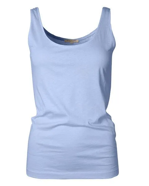 Alma & Lovis Alma & Lovis Top aus Bio-Baumwolle | Basic Top, Mittelblau, – Produktbild 3 von 3