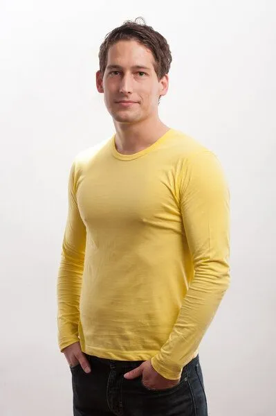 108 Degrees 108 Degrees Longsleeve Shirt gelb GOTS – Produktbild 1 von 2