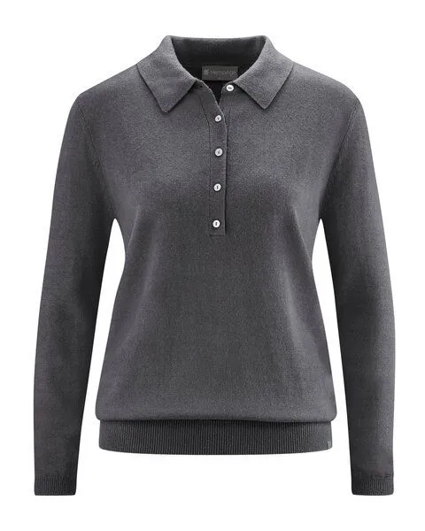 HempAge HempAge Edler Pullover Hanf/Biobaumwolle, Anthrazit (grau), – Produktbild 1 von 4