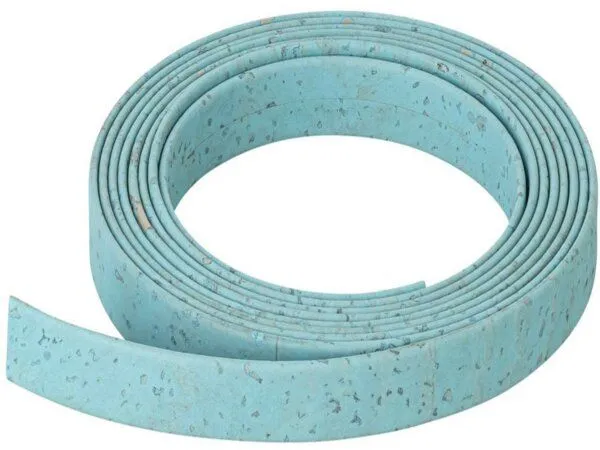 Kork-Deko Kork-Deko Korkband zum Basteln (verschiedene Farben) | 10mm Breite | DIY, Basteln, Nähen, Hellblau, – Produktbild 1 von 2