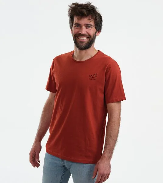 Gary Mash GARY MASH T-Shirt Chilly Chili Miniprint aus Bio-Baumwolle, Rot, – Produktbild 1 von 4
