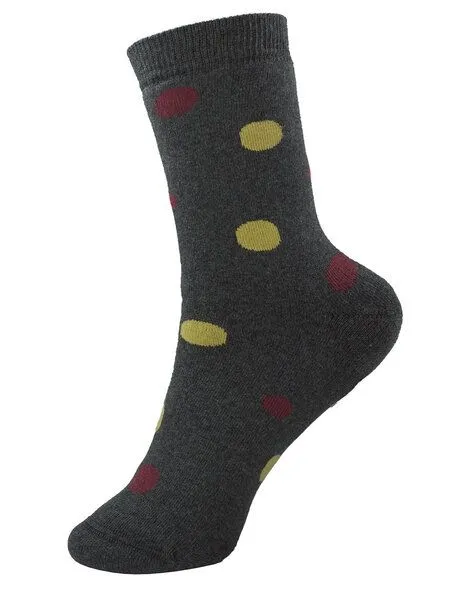 grödo Grödo Damen Socken Vollfrottee Bio-Baumwolle, Catrame/brombeer/safran, – Produktbild 1 von 1
