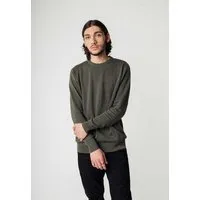 MELA MELA Feinstrick Pullover Style HIMAL aus 100% Bio-Baumwolle, Grün melange, – Produktbild 1 von 1