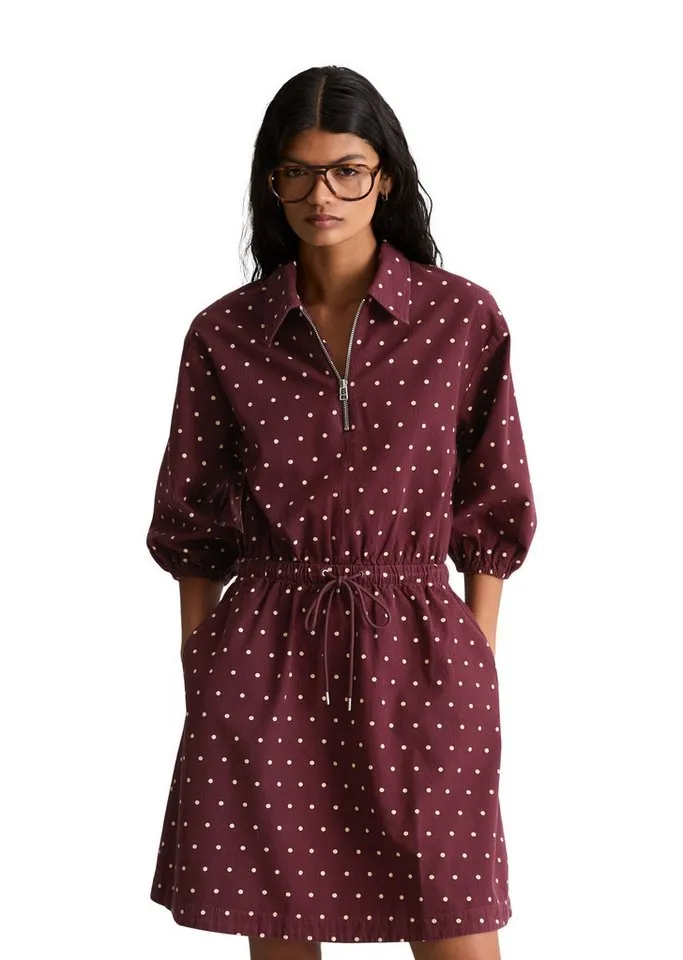 Marc O'Polo DENIM Minikleid aus reiner Bio-Baumwolle, Rot, – Produktbild 1 von 5