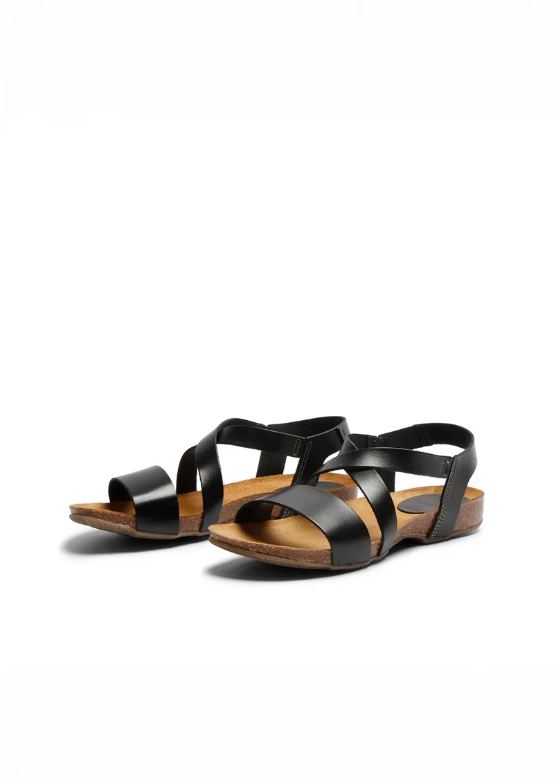 Grand Step Shoes Leder-Sandale Modell: Camilla, Black, – Produktbild 1 von 1