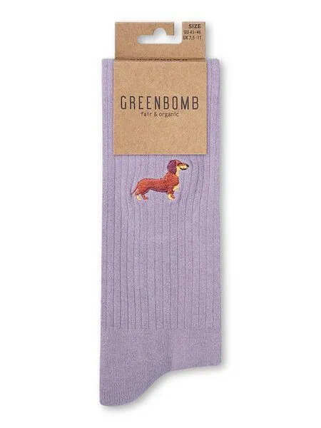 GreenBomb GreenBomb Wiener Tennis Socks aus Bio-Baumwoll Mix, Lila (lilac), – Produktbild 1 von 2