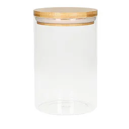 elasto elasto Glasbehälter "Bamboo" 650 ml mit Bambusdeckel - Gefäß für Lebensmittel – Produktbild 5 von 5