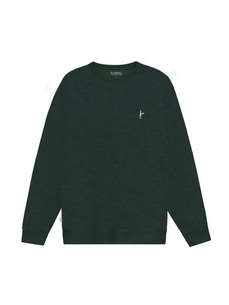 FUXBAU FUXBAU Männer fux Sweater meliert, Grün meliert, – Produktbild 2 von 4