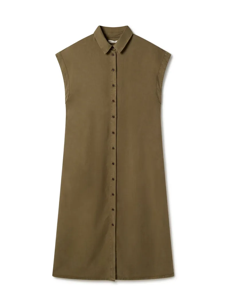 TWOTHIRDS TWOTHIRDS Damen vegan Kleid Takamaka Olive, Olivgrün, – Produktbild 2 von 2
