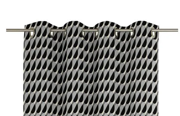 Nature by Adam Nature by Adam Vorhang aus 100% Bio-Baumwolle - Made in Germany - Circles, Grau, – Produktbild 6 von 7