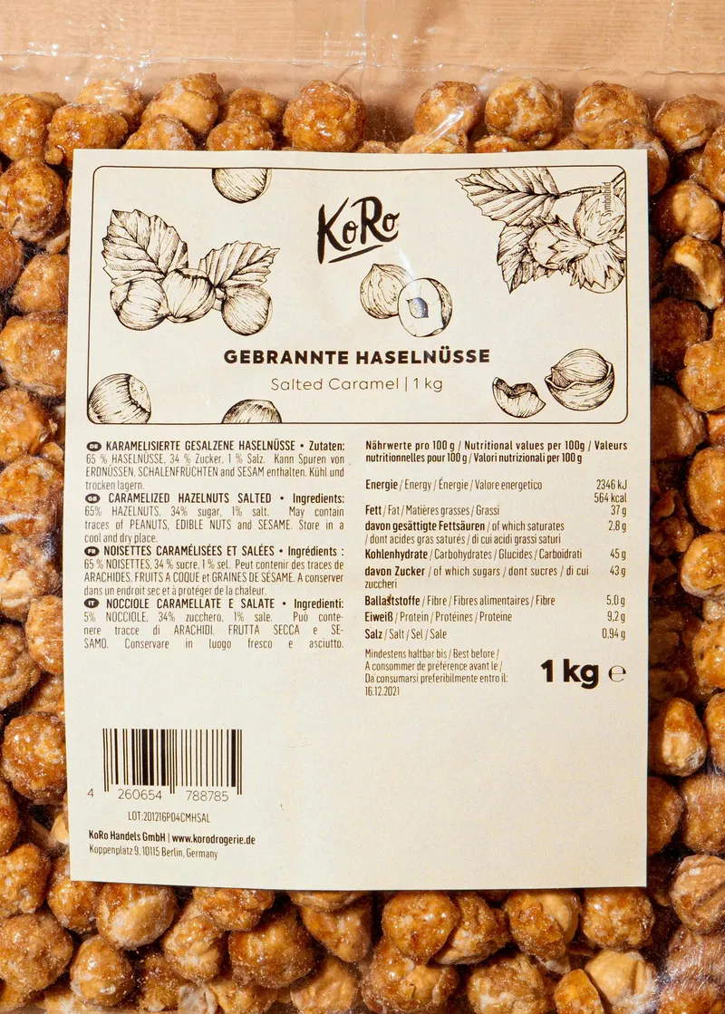 KoRo Gebrannte Haselnüsse Salted Caramel 1 kg – Produktbild 3 von 5