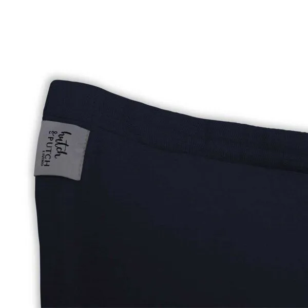 Hutch&Putch Hutch&Putch Musselin Sofakissenbezug - Kissenbezug - Zierkissen - aus 100% Bio-Baumwolle - Handmade in Germany, Midnight blue, – Produktbild 2 von 4