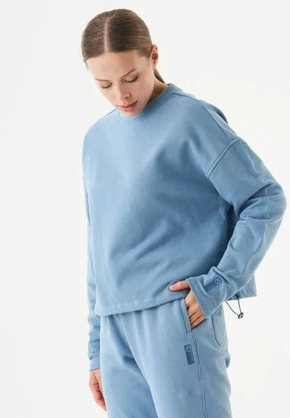 ORGANICATION ORGANICATION ESSENTIALS-SEDA- Sweatshirt aus Bio-Baumwolle, Steel blue, – Produktbild 3 von 4