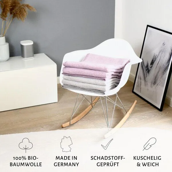 RIEMA Germany RIEMA Germany Kuscheldecke aus Bio-Baumwolle BENTE, Grün, – Produktbild 4 von 4