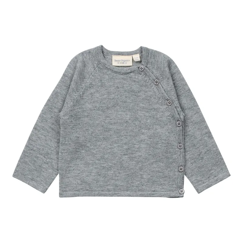 Sense Organics Sense Organics Wickel-Strickjacke Wolle, Grau, – Produktbild 1 von 1