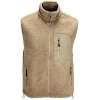 Sol's Sol's Winter Fleeceweste dick und kuschelig recycelt Unisex Seitentaschen mit Reißverschluss Winterweste Polarfleece XXS bis 4XL Sherpa Gilet Bodywarmer, Beige, – Produktbild 1 von 1
