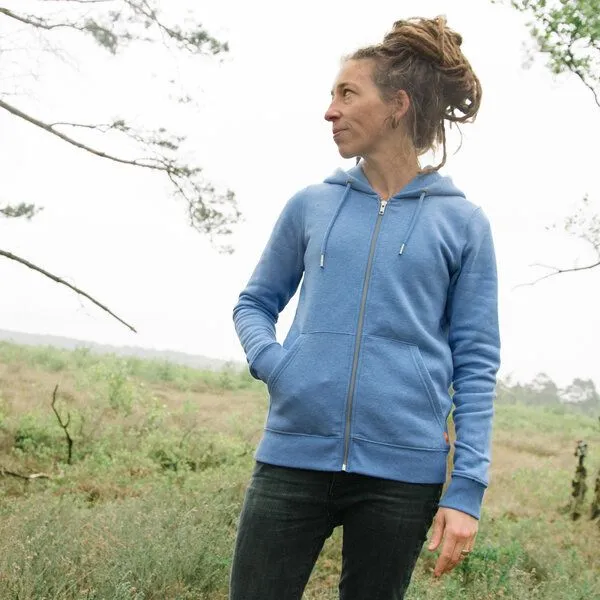 Cmig Cmig Tanne Kapuzenjacke in mid heather blue – Produktbild 4 von 4