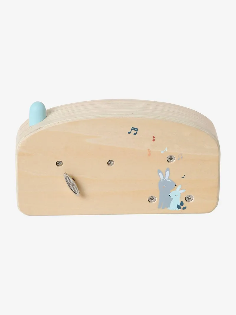 Vertbaudet Mein erstes Radio Babyspielzeug WALDFREUNDE, Braun, – Produktbild 2 von 2