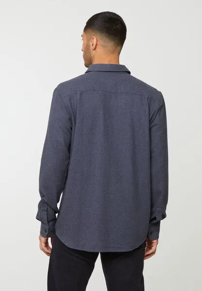 recolution Hemd aus Tencel Bio-Baumwolle Mix | DISANTHUS TWOTONE recolution, Dark arctic blue (blau), – Produktbild 2 von 4