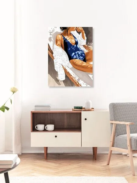 Photocircle Photocircle Poster / Leinwandbild - Girls Just Wanna Have Sun Painting – Produktbild 3 von 4