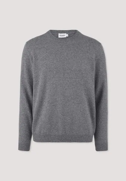 hessnatur hessnatur Strickpullover Regular aus Cashmere mit Recyclinganteil, Grau, – Produktbild 4 von 4
