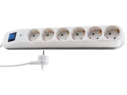 Steckdosenleiste "ICE" mit ÜSS, 6-fach – Produktbild 1 von 1