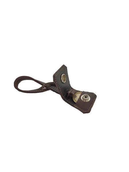 Ritagli di G Ritagli di G Token-Halter PENNY aus recyceltem Leder für Taschen 100% Made in Italy, Dunkelbraun, – Produktbild 3 von 4