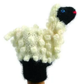 El Puente El Puente Gestrickte Fingerpuppe "Schäfchen" | Fair Trade & Handmade aus Peru – Produktbild 1 von 1