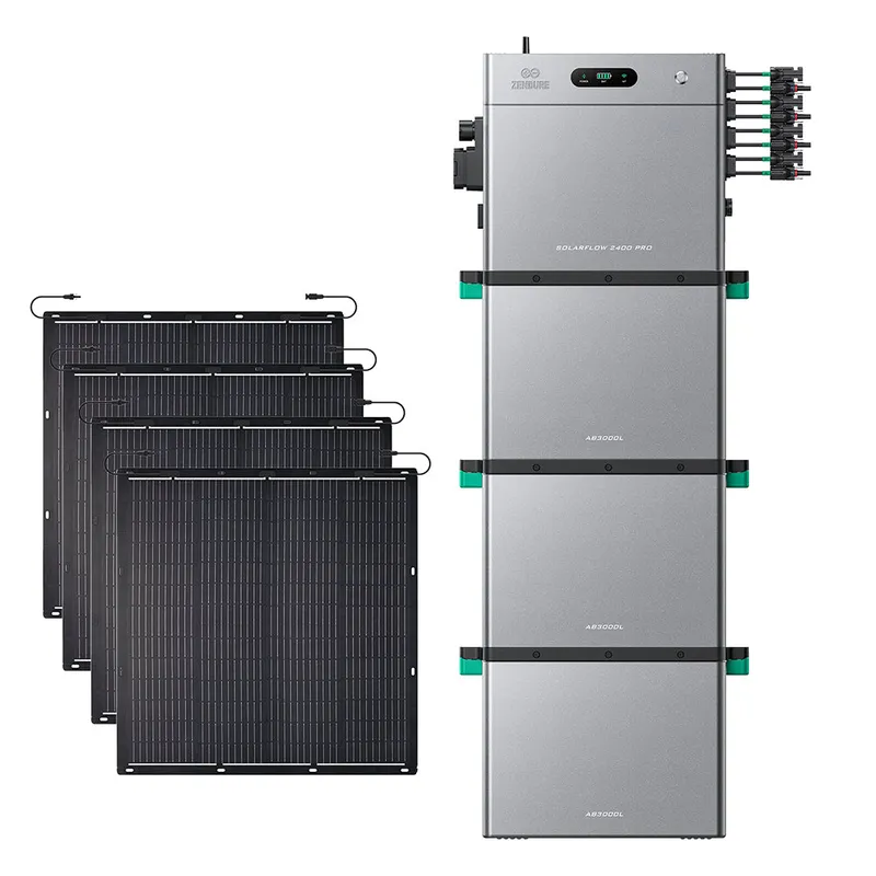 Zendure Deutschland Zendure Deutschland Zendure SolarFlow 2400 Pro | 2400W Bi-direktionaler Balkonkraftwerk-Speicher, SolarFlow 2400 Pro (2.4 kWh) / 3*AB3000L (8.64 kWh) / 4*230W Flexible (920Wp) – Produktbild 1 von 1