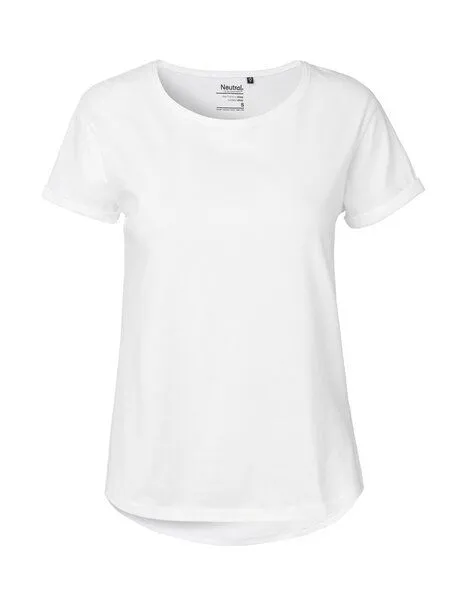 Neutral® - 3FREUNDE Neutral® - 3FREUNDE Frauen T-Shirt Roll-Up, Weiss, – Produktbild 1 von 4