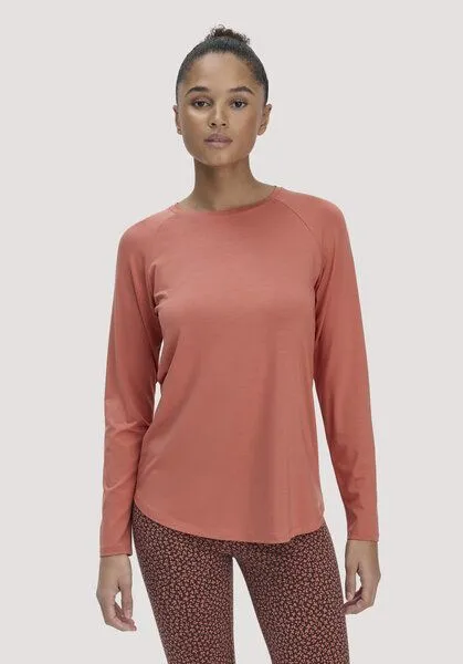 hessnatur hessnatur Longsleeve Regular ACTIVE COMFORT aus TENCEL Lyocell, Pfirsichrot, – Produktbild 1 von 4
