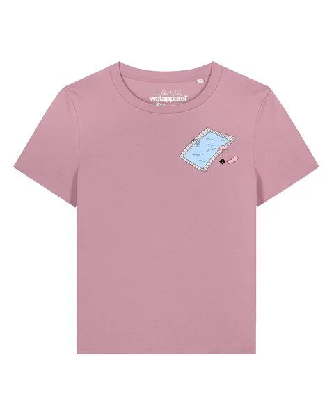 watapparel watapparel T-Shirt Frauen Swimmingpool chilling, Lilac dream, – Produktbild 1 von 2