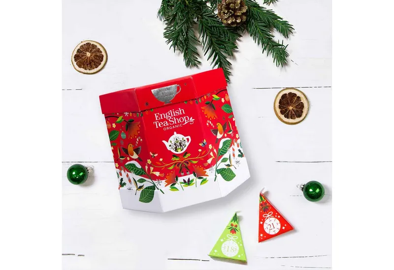 English Tea Shop English Tea Shop Tee Adventskalender "Santa's Secret", kompostierbare Pyramidenbeutel, 25 Tees in 13 Geschmacksrichtungen. – Produktbild 5 von 5