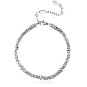 ELEKTROPULLI Strukturiertes Armband von Elektropulli, Silber, – Produktbild 1 von 1