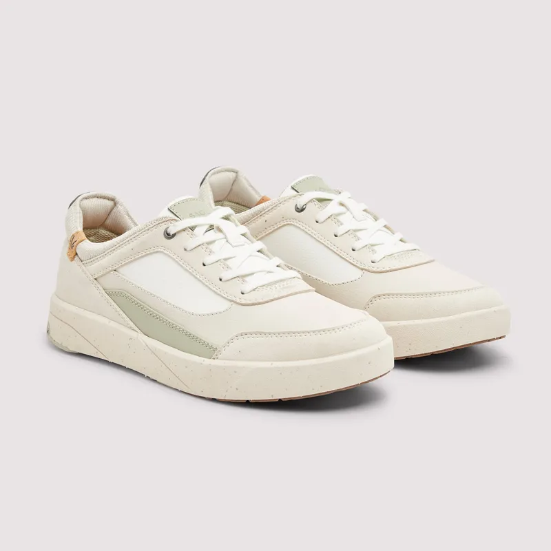 SAOLA SAOLA Damen vegan Sneaker Damen Quito Weiß Verblasstes Grün, Weiß, – Produktbild 2 von 2