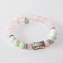 Divasya Divasya Armband "Lotus Garden" aus Rosenquarz – Produktbild 1 von 1