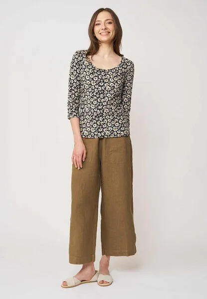 LANA Organic LANA Organic Shirt, Modell Leonie, Isamara schwarz, – Produktbild 1 von 4