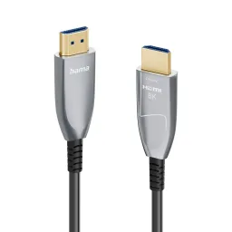 Hama Hama Ultra High Speed HDMI™-Kabel, Glasfaser, AOC, zertifiziert, 8K, Alu, 20 m – Produktbild 1 von 1