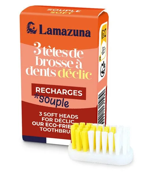 Lamazuna Lamazuna Zahnbürsten-Wechselköpfe, Set 3 Stk. – Produktbild 2 von 2