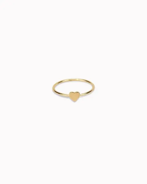 lille mus lille mus Ring 'Herz' 925 Silber, Gold, – Produktbild 2 von 2