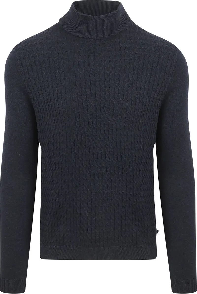 Suitable Suitable Rollkragen Cable Navy - Größe XXL, Dunkelblau, – Produktbild 2 von 5