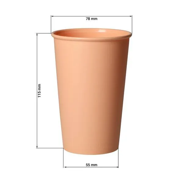 elasto nature elasto nature Becher 300 ml aus Kunststoff, Orange, – Produktbild 3 von 3