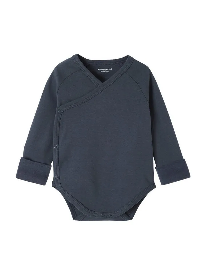 Vertbaudet Vertbaudet Body Mitwachsende Baby Wickelbodys 5er-Pack, Blau|grau, – Produktbild 2 von 4