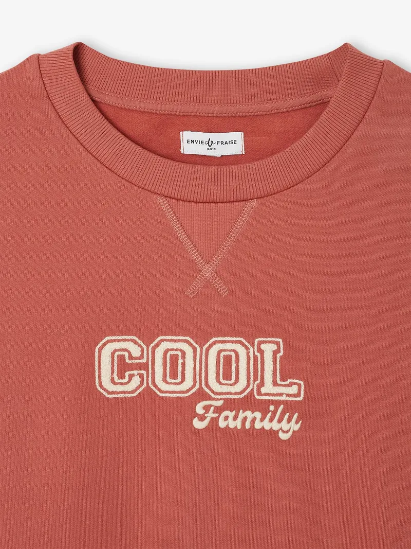 Envie De Fraise Herren Sweatshirt COOL Family Capsule ENVIE DE FRAISE personalisierbar, Terrakotta, – Produktbild 4 von 4