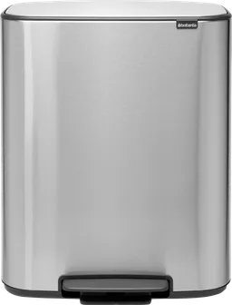 Brabantia Brabantia Bo Treteimer 2 x 30L Matt Steel Fingerprint Proof – Produktbild 1 von 1