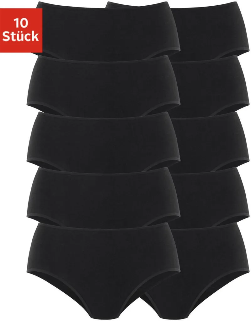 petite fleur by Lascana Hüftslip schwarz, Schwarz, – Produktbild 1 von 2