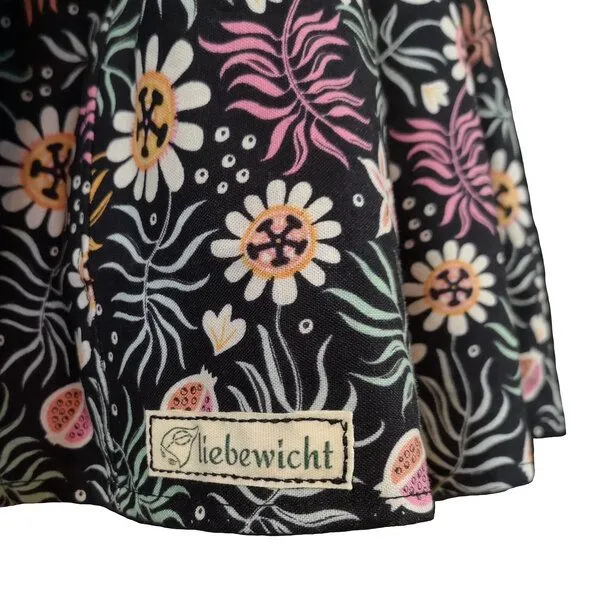 liebewicht liebewicht Faltenrock Rock'On schwarz bunt geblümt, Black, – Produktbild 8 von 8